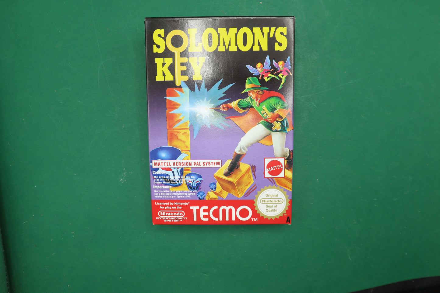 Vintage Gioco Solomon´s Key Nes Nintendo Game CIB