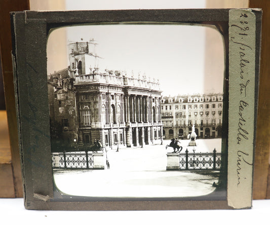 Magic Lantern Glass Verre Fotografica Vetro Palazzo Reale Torino 1850 Italia