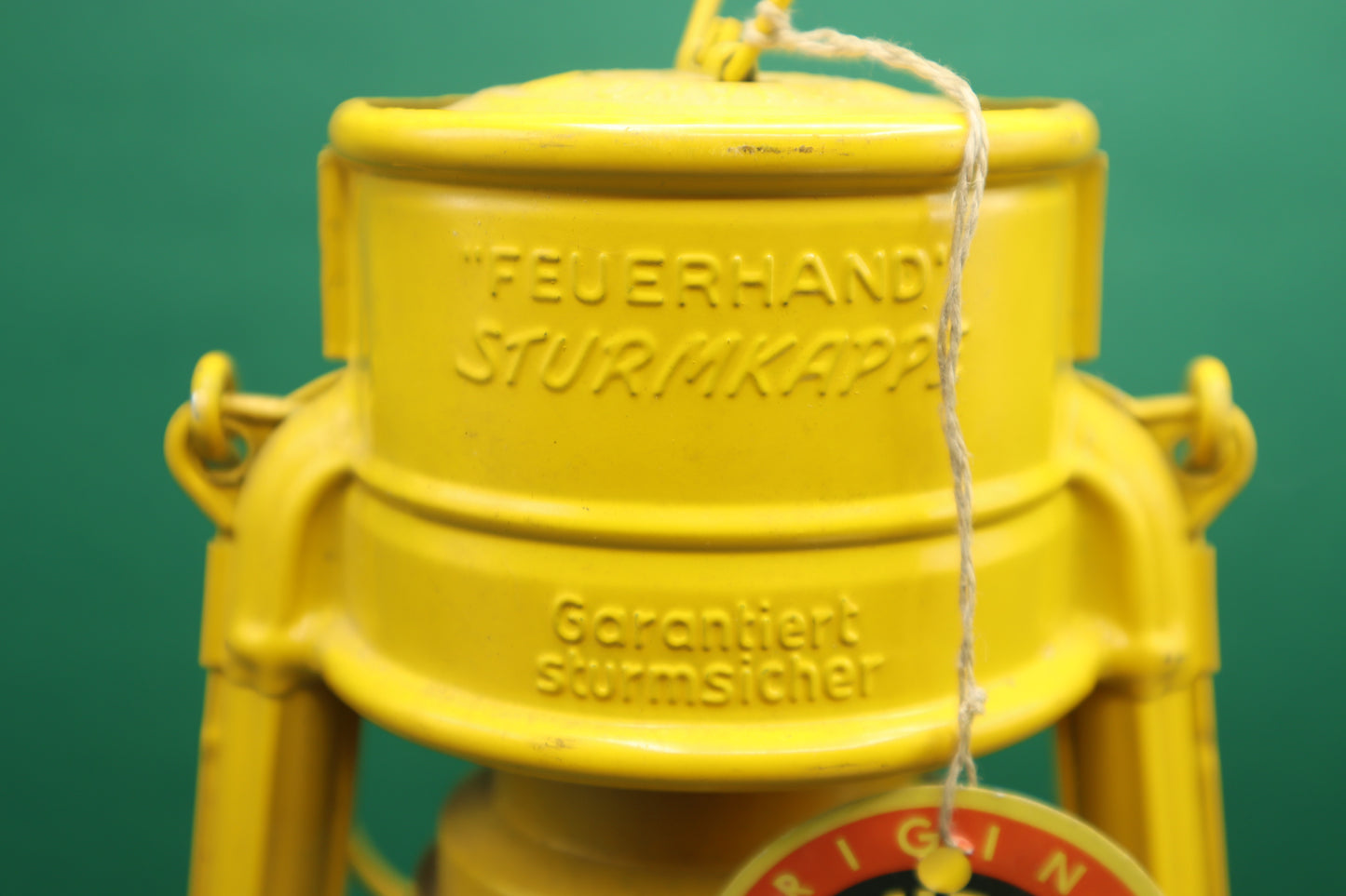 Vintage Antique style Original Nier Feuerhand Yellow storm Lantern Made in Germany Camping Decor