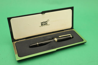 MONTBLANC 146 FOUNTAIN PEN NIB GOLD 14KT F Fine GRADE ORIGINAL BOX VINTAGE 1990’s