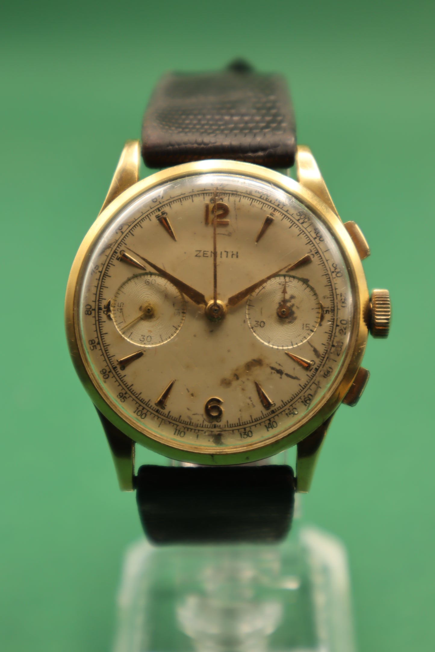 Chronograph Vintage Zenith Cal.136 Roségold 18k/750