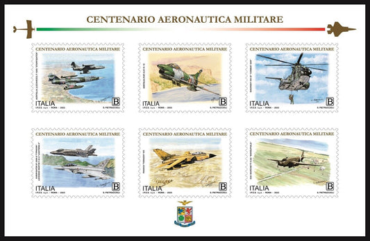 ITALIA 2023 Aeronautica militare Foglietto Anniversario