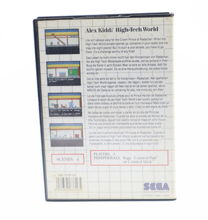 Alex kidd high tech World - Sega Master System Box PAL EUR ITA