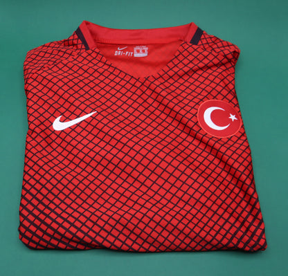 Maglia da calcio della nazionale turca da collezione Home Kit Nike taglia XL Euro 2016 Jersey